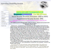 Tablet Screenshot of disabilityappeals.net